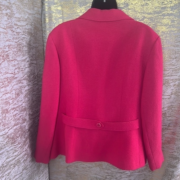 Vintage RARE Hot Pink Auckie Sanft Pure Virgin Wool Coat - Picture 7 of 16